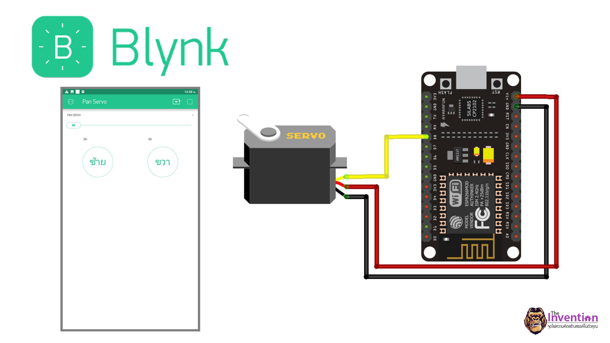 Servo Motor Nodemcu Tutorial Blynk App With Servo Motor Nodemcu Project ...